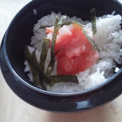 頂き物の明太子があったので作ってみました。美味しかったです。